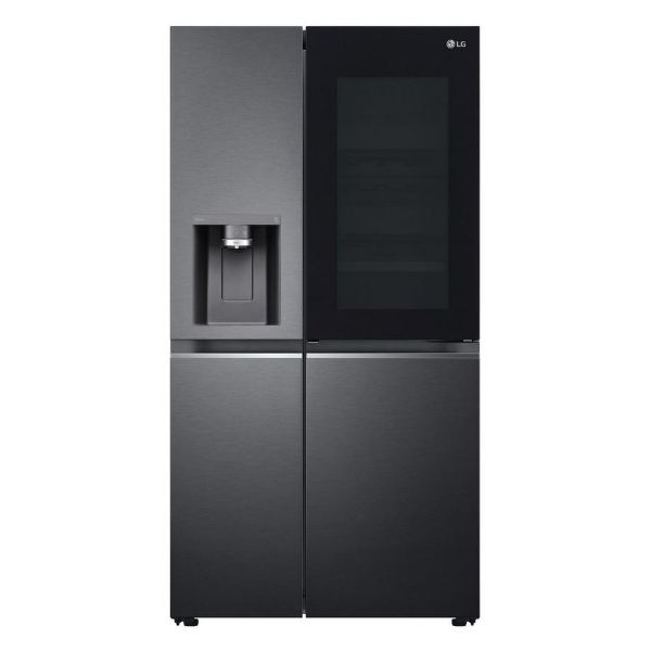 LG GSXV90MCAE Frost Free American Style Fridge Freezer - Matt Black_main