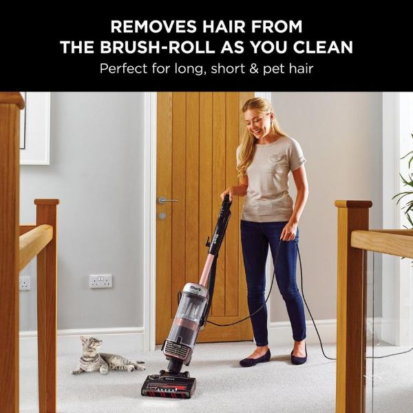 Shark NZ860UKT Stratos Anti hair Wrap Plus Upright Vacuum Cleaner - Rose Gold_clean