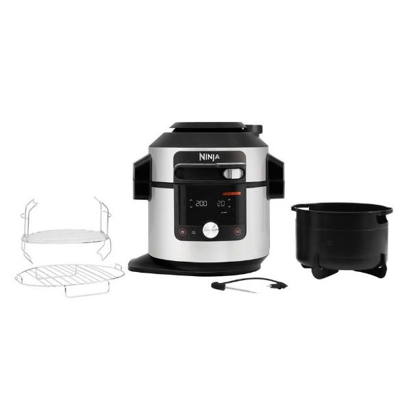 ONinja OL750UK 7.5L 15-In-1 One Lid Multi Cooker & probe - Black / Stainless Steel_mainL750UK_look