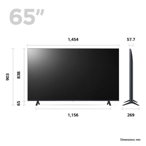 LG 65UR78006LK_AEK 65" 4K Smart LED TV_dimen