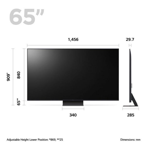 LG 65UR91006LA_AEK 65" 4K Smart LED TV_dimen