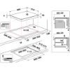 Hotpoint HR612CH 58cm Ceramic Hob - Black_dimen