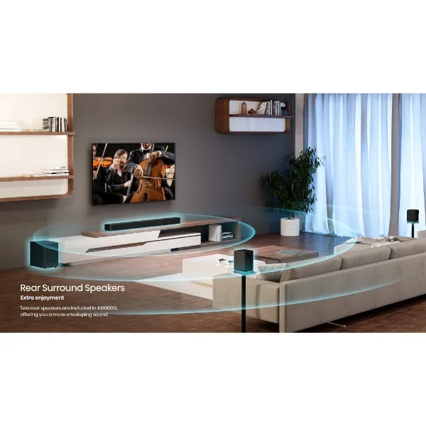 Hisense AX5100G Wireless Soundbar - Black_view