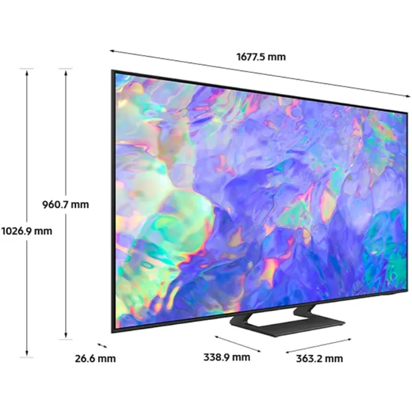 Samsung UE75CU8500KXXU UHD 4K HDR TV_dimen
