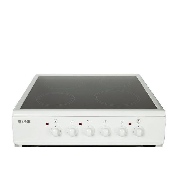 Haden HE60DOMW 60cm Double Oven Electric Cooker with Ceramic Hob - White_control
