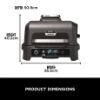 Ninja OG850UK Woodfire XL Electric BBQ Grill & Smoker - Black/Grey_dimen