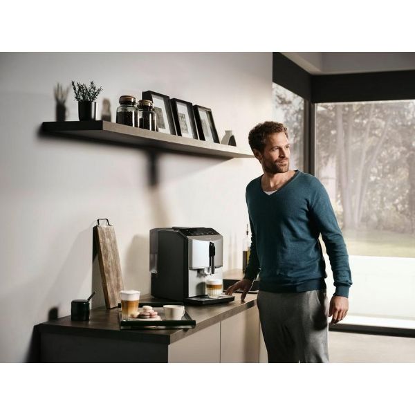 Siemens TF303G07 Bean to Cup Fully Automatic Freestanding Coffee Machine - Inox Silver Metallic_view