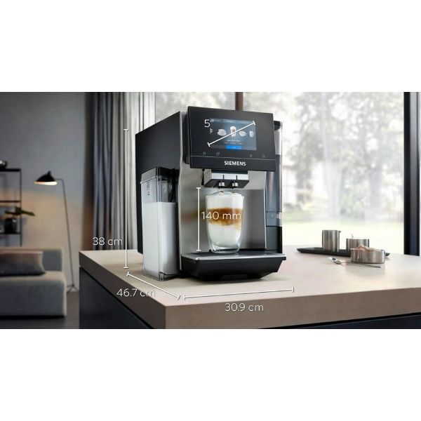 Siemens TQ707GB3 Bean to Cup Fully Automatic Freestanding Coffee Machine - Stainless Steel_dimen