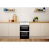 Picture of Indesit ID5G00KMW 50cm Freestanding Double Oven Gas Cooker in White - Discontinued
