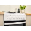 Picture of Indesit ID5G00KMW 50cm Freestanding Double Oven Gas Cooker in White - Discontinued