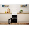 Picture of Indesit ID5G00KMW 50cm Freestanding Double Oven Gas Cooker in White - Discontinued