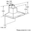 Picture of Neff D69SH52N0B N50 90cm Wall-Mounted Cooker Hood in Stainless Steel-Discontinued