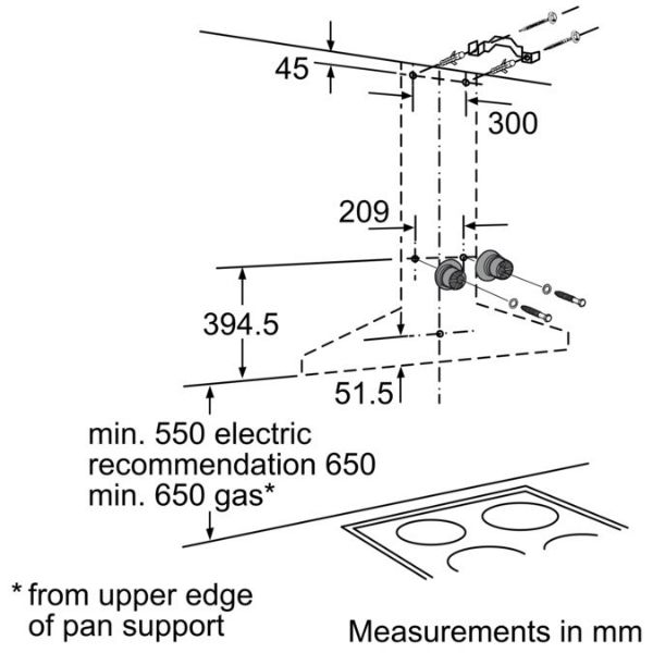 Picture of Neff D69SH52N0B N50 90cm Wall-Mounted Cooker Hood in Stainless Steel-Discontinued