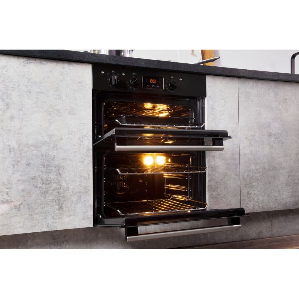 Picture of Hotpoint DU2540BL Integrated Double Oven in Black - Discontinued