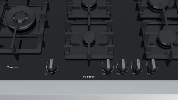 Picture of Bosch PPS9A6B90 Series 6 90cm Gas Hob in Black - Discontinued