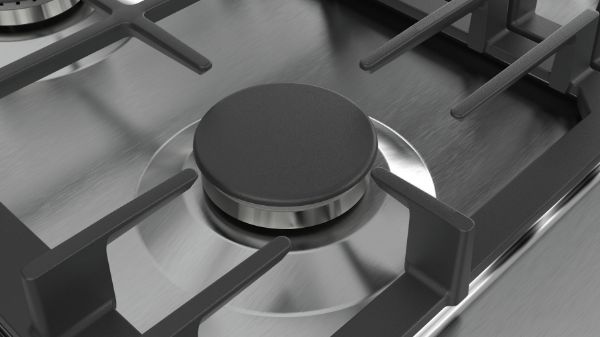 Picture of Bosch PCQ7A5B90 Serie 6 75cm Gas Hob in Stainless Steel-Discontinued