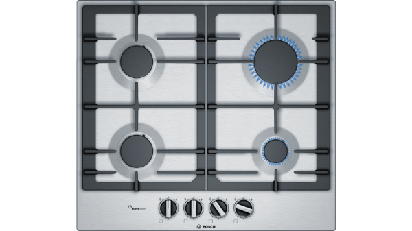 Picture of Bosch PCP6A5B90 60cm Series 6 Gas Hob in Stainless Steel - Discontinued