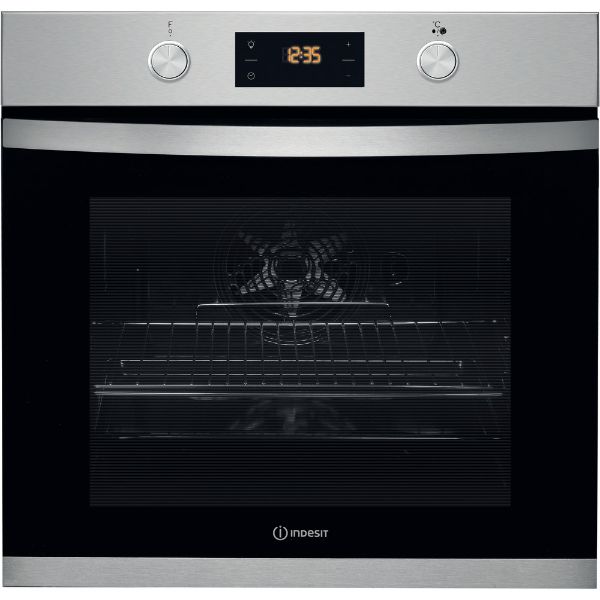 Picture of Indesit KFW3841JHIXUK Built in Single Electric Oven with Hydrolytic Self Cleaning-Discontinued