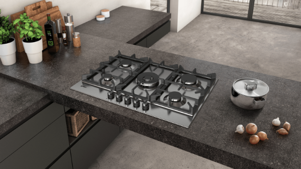 Picture of Neff T27DS59N0 75cm Gas Hob with FlameSelect® in Stainless Steel - Discontinued