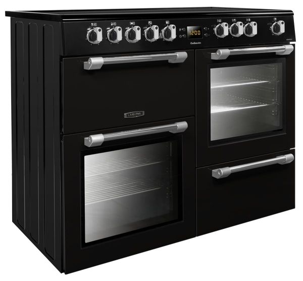 Picture of Leisure CK100C210K Cookmaster 100cm Electric Range Cooker with Five Ceramic Zones in Black