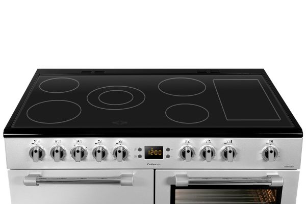 Picture of Leisure CK100C210S Cookmaster 100cm Electric Range Cooker with Five Ceramic Zones in Silver