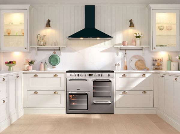 Picture of Leisure CK100C210S Cookmaster 100cm Electric Range Cooker with Five Ceramic Zones in Silver