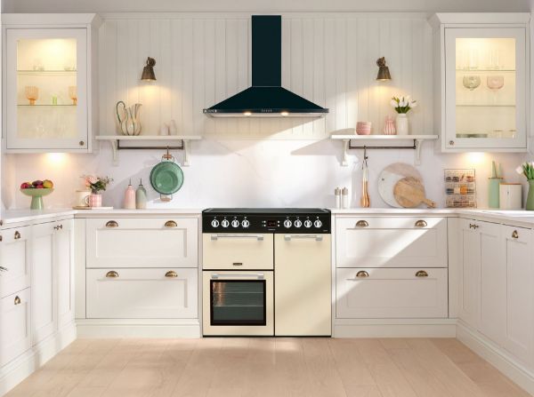Picture of Leisure CK90C230C Cookmaster 90cm Electric Range Cooker with Two Ovens in Cream - Discontinued