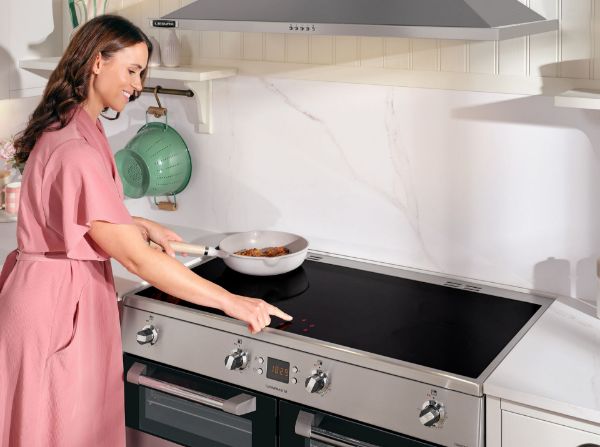 Picture of Leisure CS100D510X Cuisinemaster 100cm Induction Range Cooker with Three Ovens in Stainless Steel