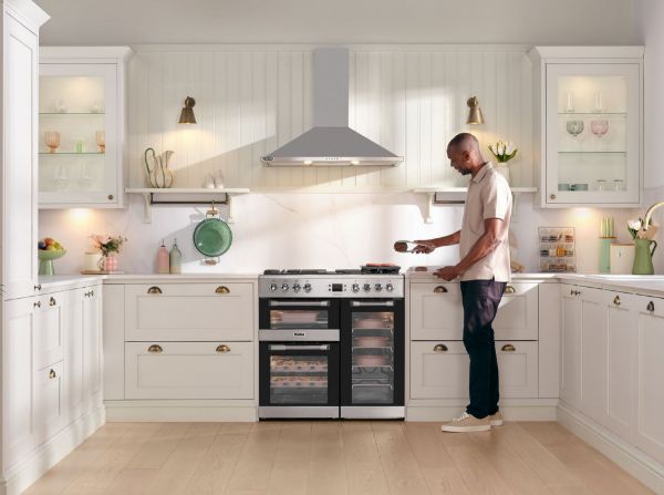 Picture of Leisure CS90F530X Cuisinemaster 90cm Dual Fuel Range Cooker with Three Ovens in Stainless Steel