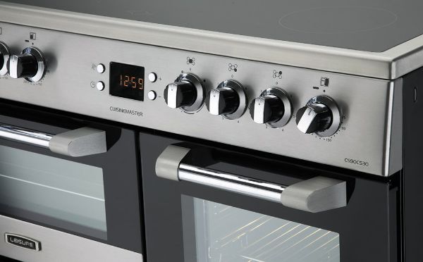 Picture of Leisure CS90C530X 90cm Cuisinemaster Electric Range Cooker with Three Ovens in Stainless Steel - Discontinued