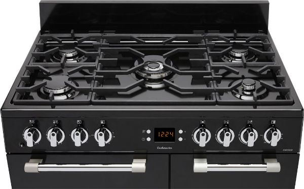 Picture of Leisure CK90F232K Cookmaster 90cm Dual Fuel Range Cooker with Two Ovens in Black