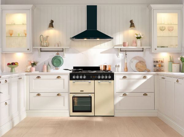 Picture of Leisure CK90F232C Cookmaster 90cm Dual Fuel Range Cooker with Two Ovens in Cream
