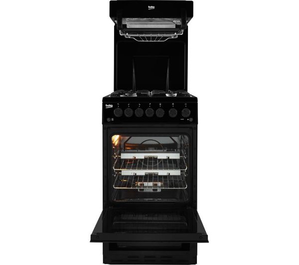 Picture of Beko KA52NEK Freestanding 50cm Single Oven Gas Cooker in Black-Discontinued