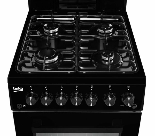 Picture of Beko KA52NEK Freestanding 50cm Single Oven Gas Cooker in Black-Discontinued