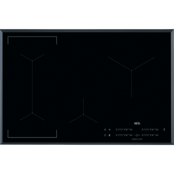 Picture of AEG IKE84441FB 80cm Bridge Induction Hob in Black