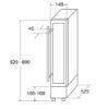 Picture of CDA FWC153BL Freestanding/Under Counter Slimline Wine Cooler-Discontinued