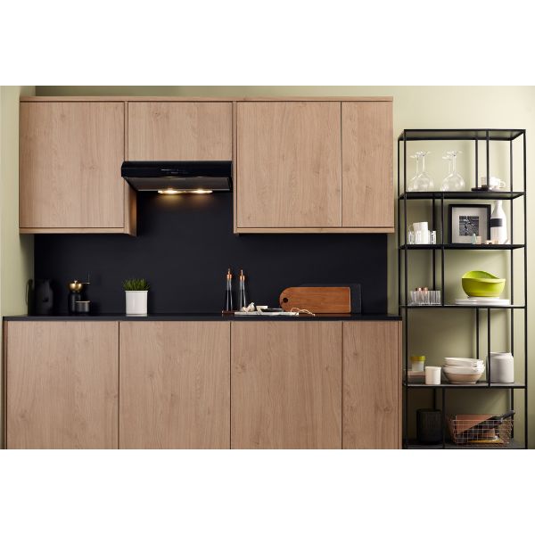 Hotpoint PSLMO65FLSK Visor Cooker Hood in Black