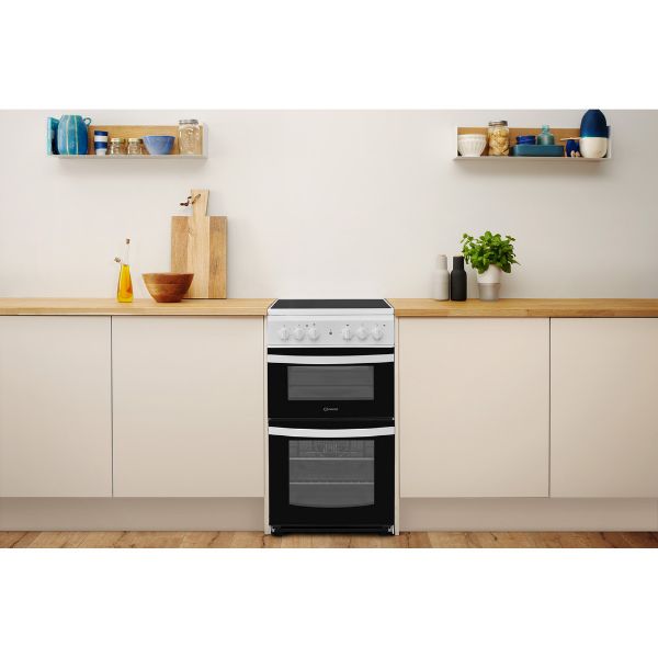 Picture of Indesit ID5V92KMW 50cm Electric Freestanding Double Cooker