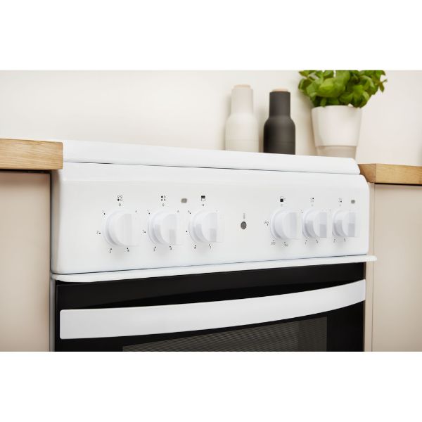 Picture of Indesit ID5V92KMW 50cm Electric Freestanding Double Cooker