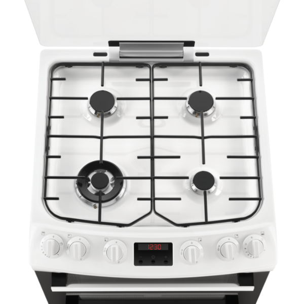 Picture of Zanussi ZCG43250WA 55cm Gas Cooker with Electric Grill