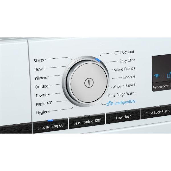 Picture of Siemens WT48XRH9GB iQ500 9kg WiFi Enabled Heat Pump Tumble Dryer with IntelligentCleaning-Discontinued