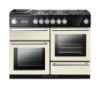 Picture of Rangemaster 119800 Nexus Steam 110 Dual Fuel Range Cooker in Ivory with Chrome Trim-NEX110SODFFIV/C - Discontinued