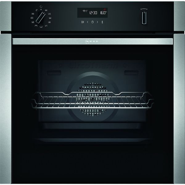 Picture of Neff B2ACH7HH0B N50 Built In Single Electric Oven with Pyrolytic Cleaning in Stainless Steel - Discontinued