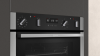 Picture of Neff U2ACM7HH0B Built In WiFi Enabled Double Oven with Pyrolytic Cleaning and EasyClean in Stainless Steel