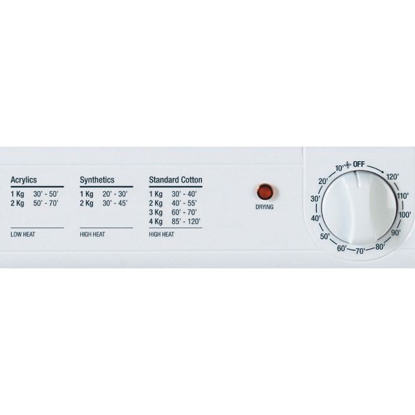 Picture of Hotpoint NV4D01P 4kg Vented Compact Tumble Dryer in White - Discontinued