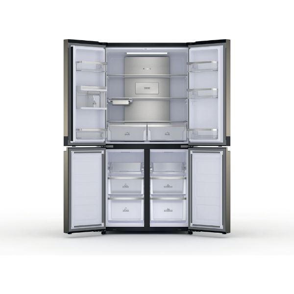 Picture of Hotpoint HQ9U1BL Active 4 Door Fridge Freezer in Black Stainless Steel-Discontinued