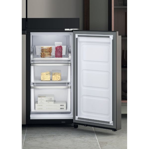 Picture of Hotpoint HQ9U1BL Active 4 Door Fridge Freezer in Black Stainless Steel-Discontinued