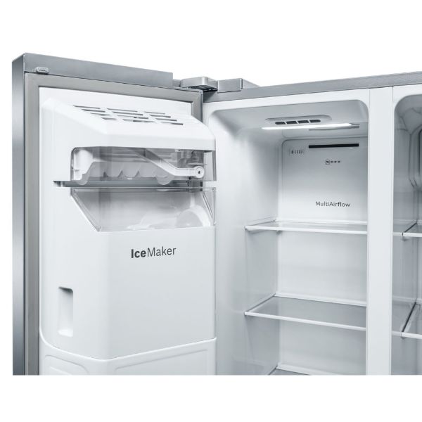 Picture of Neff KA3923IE0G N 70 American Style Fridge Freezer in Inox-easyclean