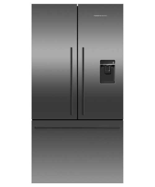 Picture of Fisher and Paykel RF540ADUB6 90cm French Door Fridge Freezer in Black with Ice and Water-Discontinued