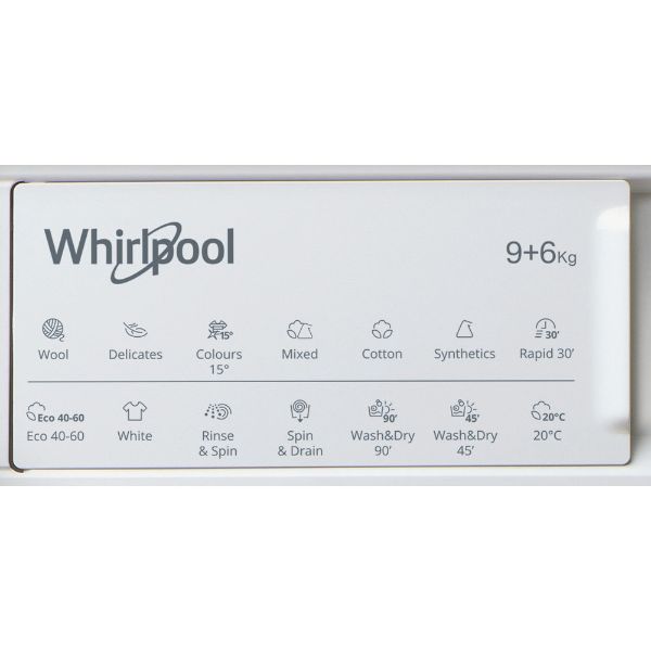 Picture of Whirlpool BIWDWG961484 Integrated 9kg Wash 6kg Dry Washer Dryer